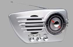 silver radio