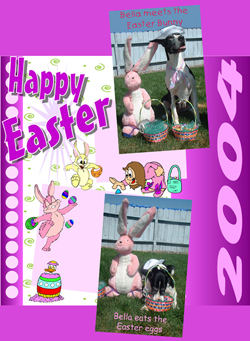 Easter with Great Dane